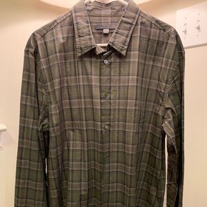 John Varvatos plaid button down